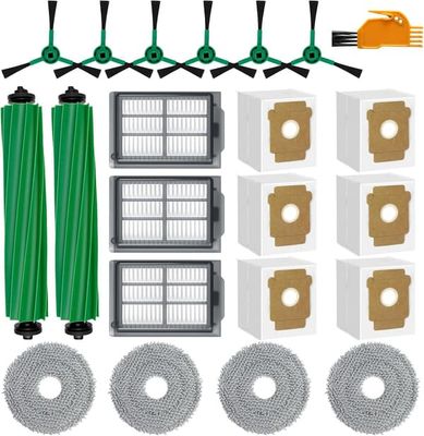 Erstatningstilbehør for iRobot Roomba Plus 405/505 Combo støvsugerrobot - Hovedbørster, filtre, sidebørster og mer
