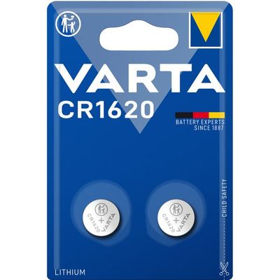 CR1620 3V litium-knapcellebatteri, 2-pak