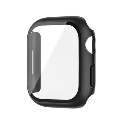 Beskyttende etui kompatibelt med Apple Watch 40mm (Serie 4/5/6) - Sort PC & Hærdet Glas