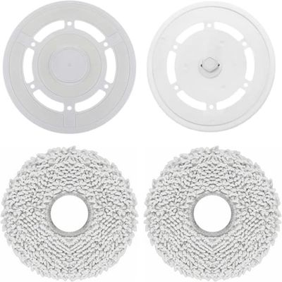 Erstatningsmoppeputer og holdere kompatible med Ecovacs Deebot T20 Omni & T20 PRO - 2 sett