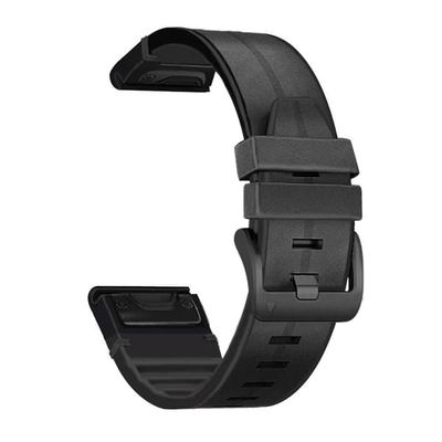 TPU klokkerem for Garmin Fenix 7X/6X/5X 26mm Black