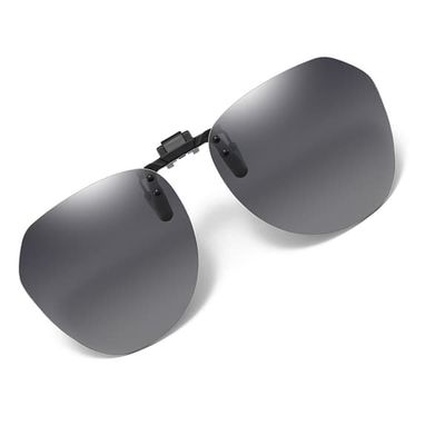 Polariserte Clip-on Solbriller med Etui Grey