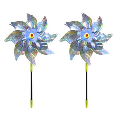 Reflekterende fugleskremsel-vindmølle 2-pack