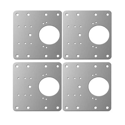 Hengselplate i rustfritt stål for reparasjoner, 9x9 cm 4-Pack