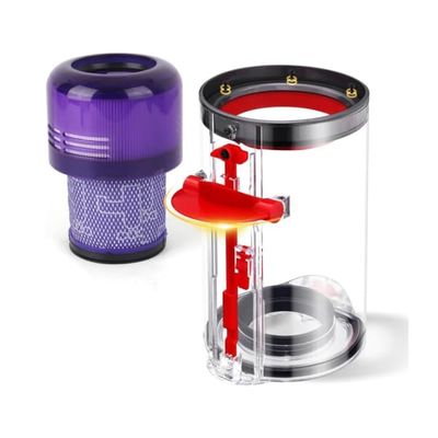 Erstatningsstøvbeholder + Filter for Dyson V11, V15, SV14, SV15, SV22 Støvsugere