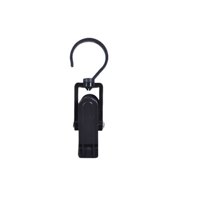 5-pack multifunksjonelle roterende lagringsklips Black