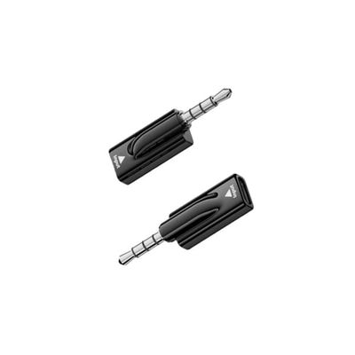 3,5 mm han til USB-C hun lydadapter med DAC-chip, dual pakke, 16bit/48KHz, 40mW output, sort