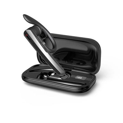 ENC Brusreducerande Enkel Öron Bluetooth Headset - Svart, 360° Roterande Öronkrok, Lång Batteritid, Kompatibelt med Huawei