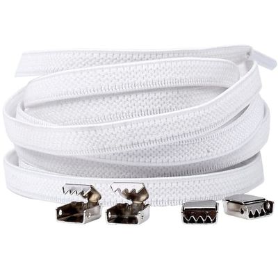 Elastiske skolisser - 3 par White
