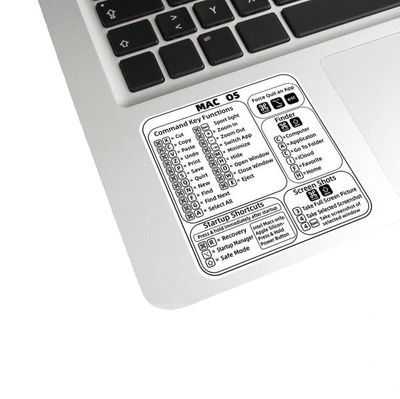 Klistremerker med Mac OS-snarveier