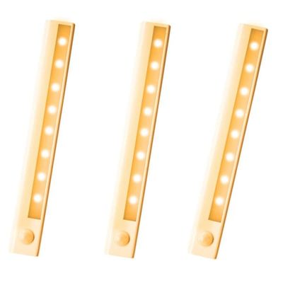 Skåpbelysning / Bänkbelysning, LED ljuslist med rörelsesensor 3-pack WarmWhite