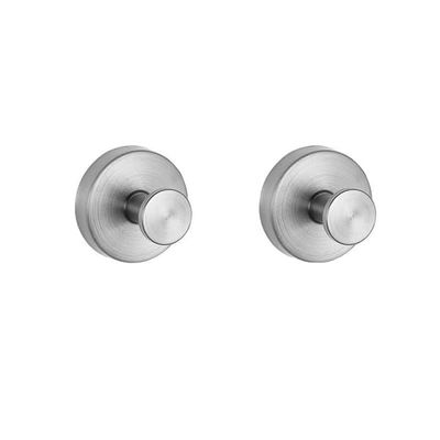 Krok med sugekopp, 2 stk Silver