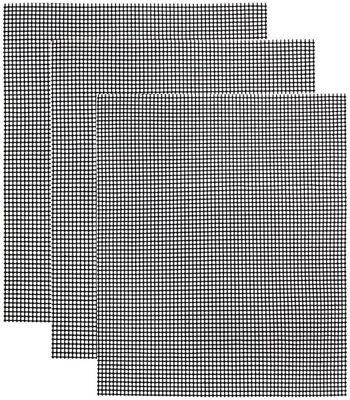 Grillmatte netting ikke-klebrig Sort 3-pakning