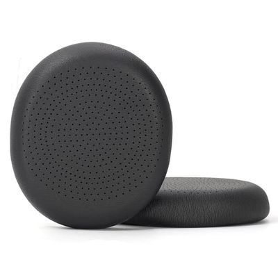 2 st Svarta Perforerade Ersättningskuddar i Proteinläder Kompatibla med Logitech H800 Trådlöst Headset