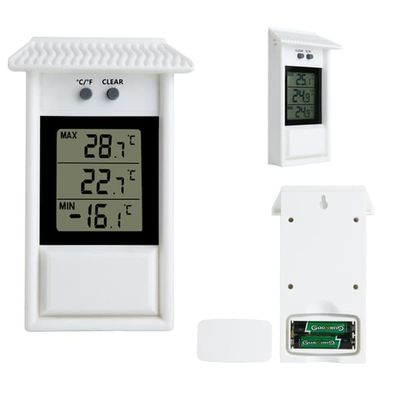 Elektronisk termometer for utendørs bruk White