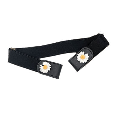 Elastisk belte uten spenne, unisex Black M