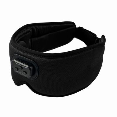 3D sovmask Bluetooth sovhörlurar Black