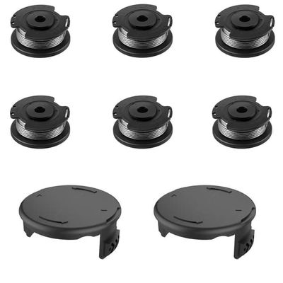 Erstatningssnellelinje og dekselsett for Bosch gresstrimmere 6 spools