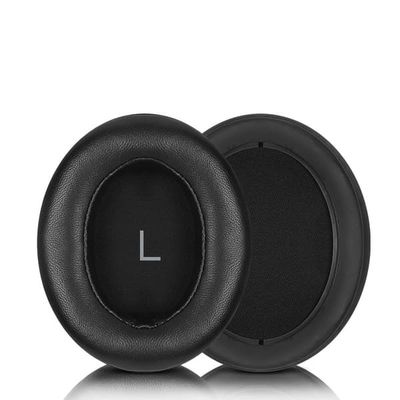 Lammeskinds ørepuder med spænde til Sennheiser MOMENTUM 3 Black