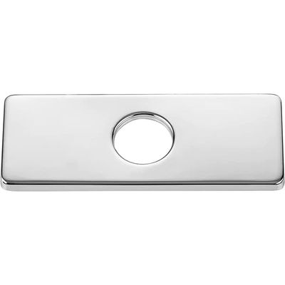 Dekkplate dekkskive for blandebatteri Rustfritt stål 6 tommer Silver