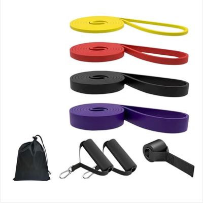 4.5TPE Motståndsband Set - 4-pack Träningsband för Draghjälp, Styrketräning och Fysioterapi