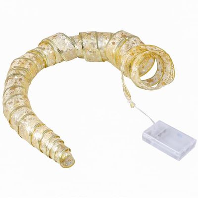 4 m julelyslenke, fleksibel juletrepynt Gold