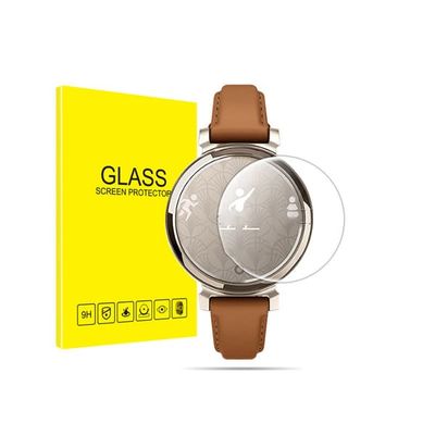 Skjermbeskytter i herdet glass til smartklokke, 2-pakning Garmin Lily 2