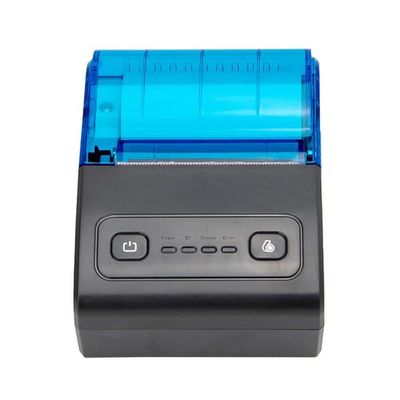 58mm USB + Bluetooth Termisk Kvittoskrivare för POS, Kök och Mobil Utskrift, Kompatibel med Android iOS Windows Black+Blue