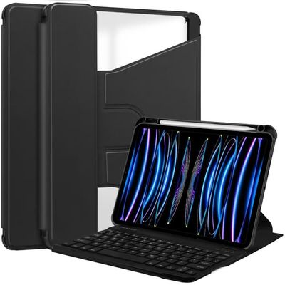 360° Roterande Bluetooth-tangentbordsfodral med pennhållare för iPad 11 (A16) 2025/iPad 10th 10.9'' 2022