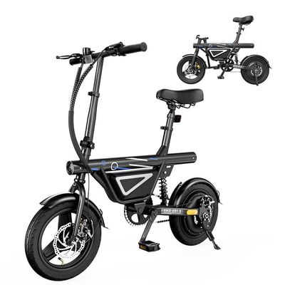 iScooter EB1S – Fabriksdirekt: Kraftfull hopfällbar elcykel för stadspendling med smart LCD, 35 km/h toppfart & 50 km räckvidd