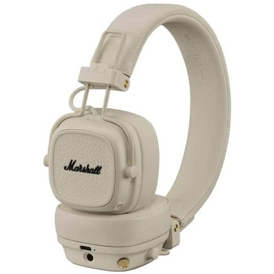 Marshall Major V Bluetooth-hörlurar - creme / trådlösa hörlurar / Bluetooth-headset