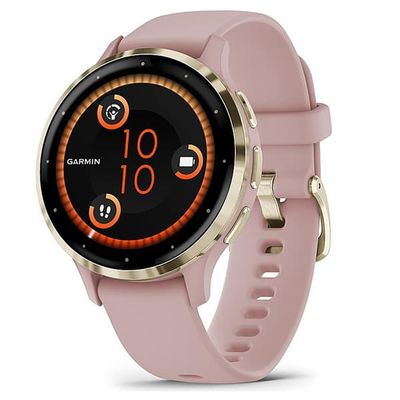 Garmin Venu 3S Smartwatch 41 mm puderrosa – träningsklocka / sportklocka / pulsklocka med pekskärm
