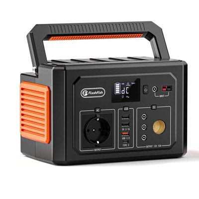 Bärbar energistation FlashFish K53 400W batteri 400Wh/109200mAh laddning 6,5 h (0–80 %)
