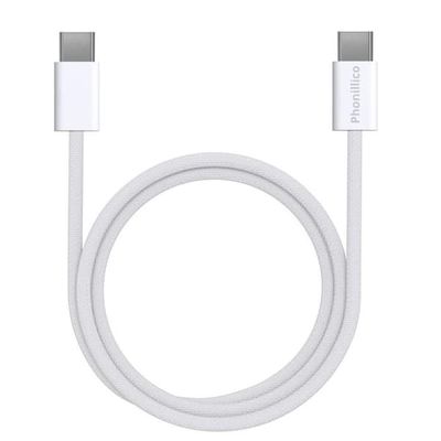USB-C USB-C-kabel för Airpods 4 / Airpods Pro 2 / Airpods Max (2024) - Flätad nylonkabel 2 meter Phonillico®