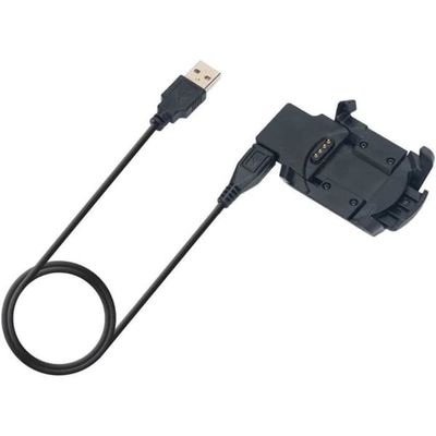Laddkabel USB PHONILLICO för Garmin Fenix 3 Sapphire HR Quatix 3 Tactix Bravo - Svart