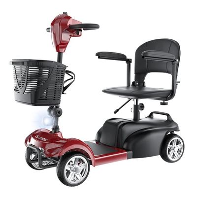 iScooter X02 elektrisk mobilitetsscooter 250W motor, 8 tums solida däck, 24V 12Ah batteri Elektrisk fyrhjulig mobilitetsscooter