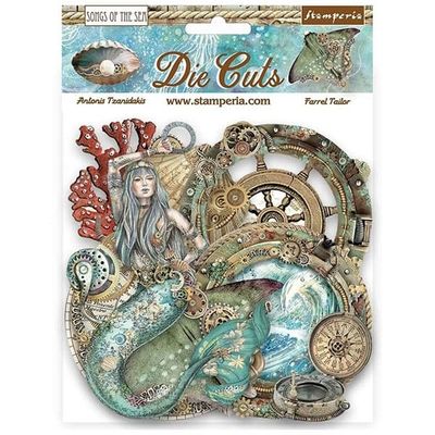 Die Cuts Stamperia Chipboard - Songs of the Sea - 55 st