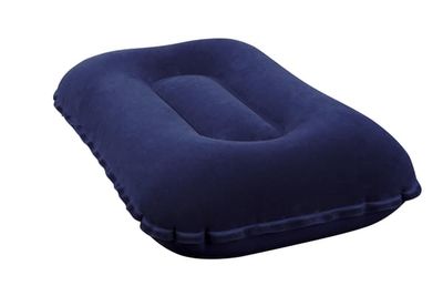 Oppblåsbar Pute for Reise - 42x26 cm - Mørkeblå