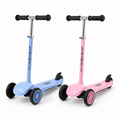 Sparkesykkel trehjuling – Kickbike for barn - Blue