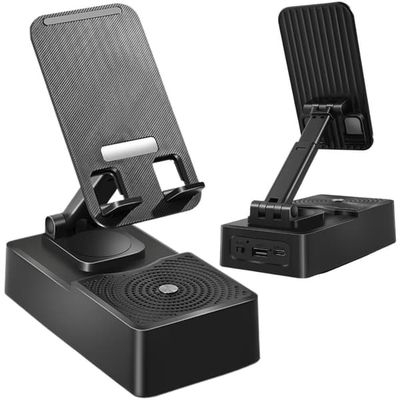 Mobilholder + Bluetooth-højtaler - Til bord eller tablet