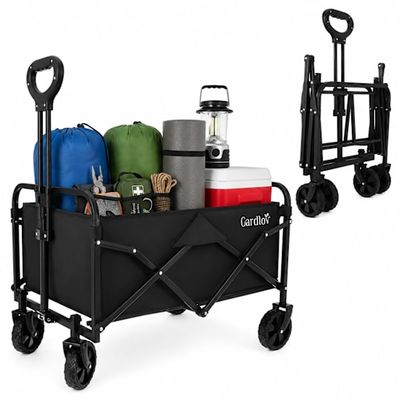 Sammenleggbar Transportvogn / Trillebår - 90L - Maks 100 kg
