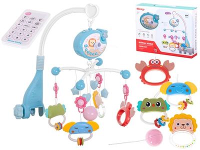 Sengemobil - Babymobil med klemme - Blå