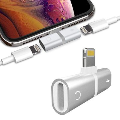 2-Pak - Splitter & Hovedtelefonadapter til iPhone - Oplad & Lyt