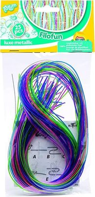 25-pakning - Flettesnorer Filofun - Metallic