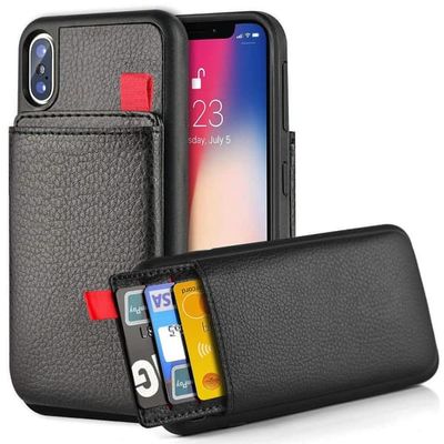 iPhone X/XS - Deksel / Mobildeksel med Skjult Kortlomme / Kortholder