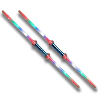 2-Pak - Dobbelt Lyssverd / Sverdf med Laser - 75 cm