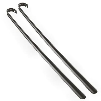 2-Pak - Skohorn i Metall - Ekstra Lang - 80cm - 2-Pack