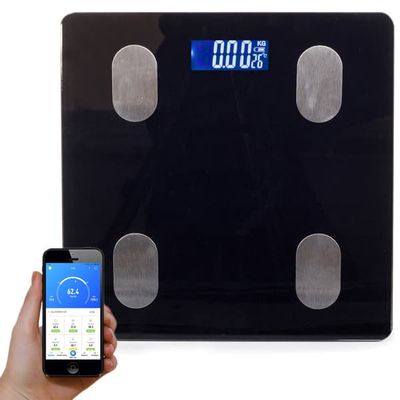Smart Personvægt med Bluetooth / Badevægt - 180 kg