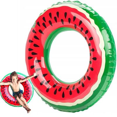 Stort oppblåsbart vannmelonhjul 70cm for et voksent barn å svømme i bassenget