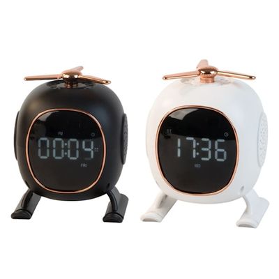 Bluetooth Høyttaler / Speaker med Aromaterapi & LED-Nattlys – Vekkerklokke